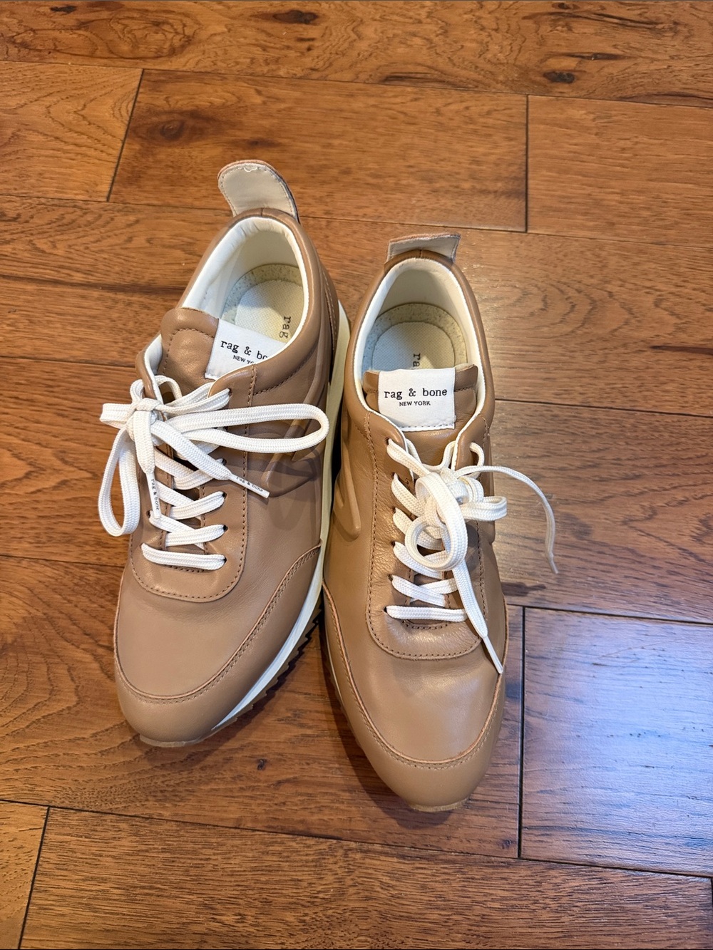 rag & bone Tan Leather Runner Sneakers